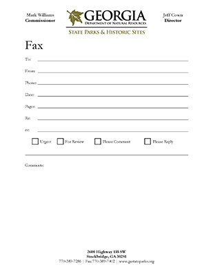 PRHSD Fax Cover Sheet