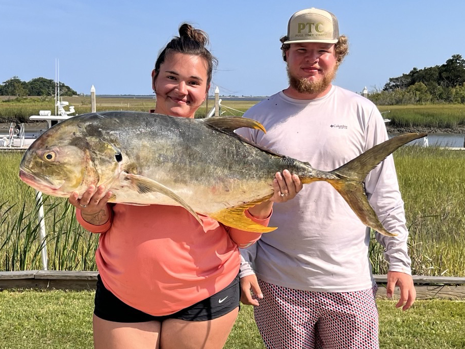 Lauren E. Harden with crevalle jack.