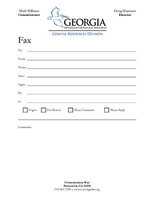 CRD Fax Cover Sheet