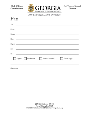 LED Fax Cover Sheet