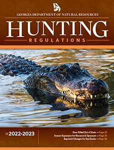 "22-23 GA Hunting Regulations cover"