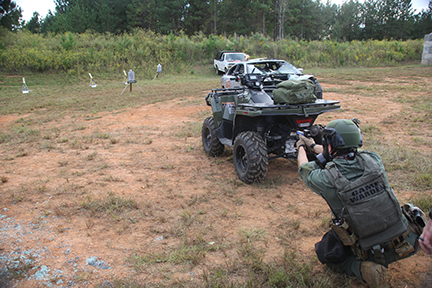 SOG member uses ATV for cover