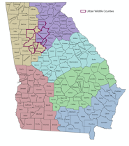Map of UWP Counties