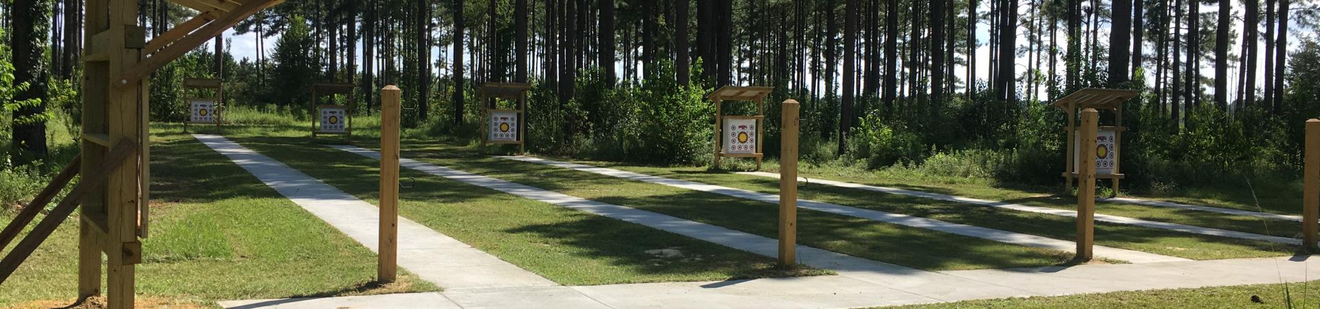 Paradise PFA Archery Range targets at archery range