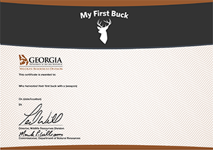 My First Buck Certificate