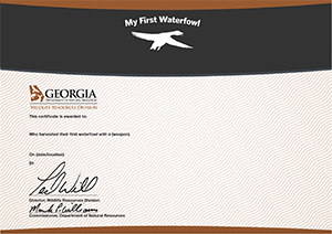 My First Waterfowl Certificate