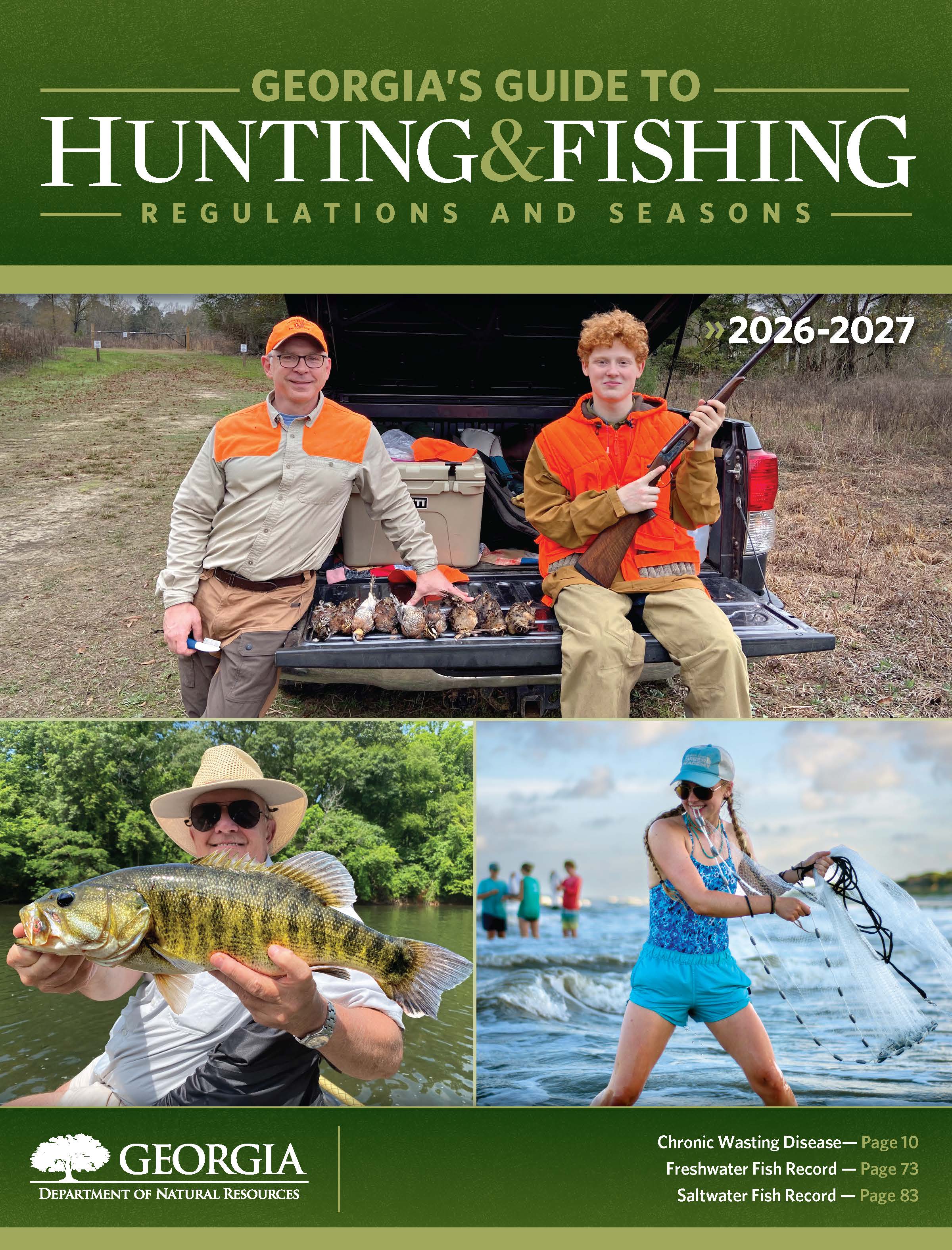 GA Hunting & Fishing Popular Guide Cover.