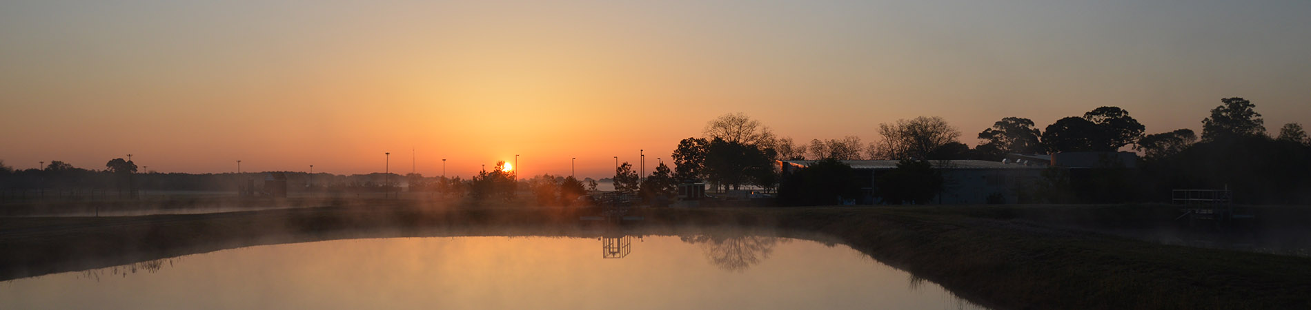 Hatchery Pond at Sunset