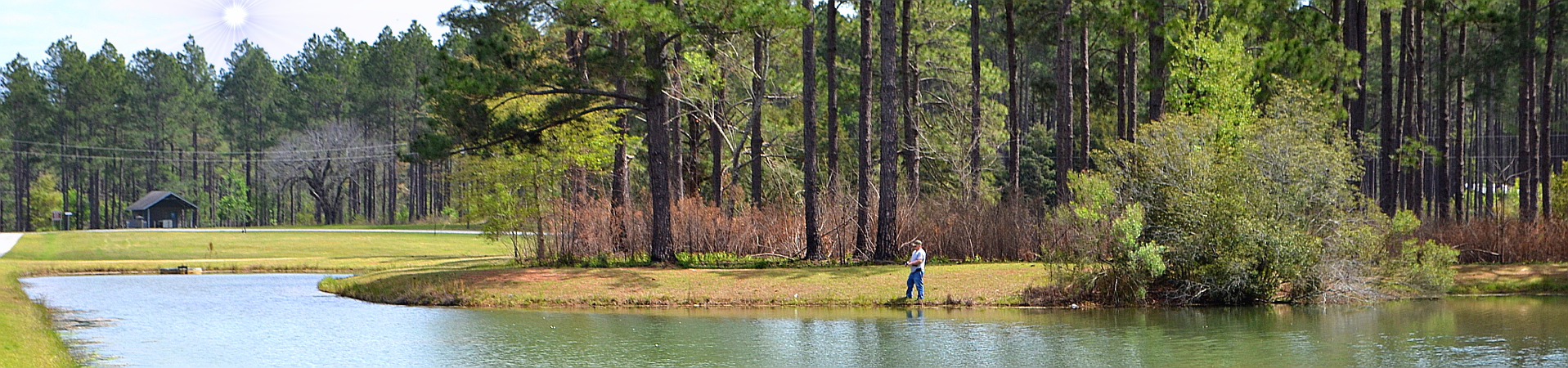 Fishing on Pond