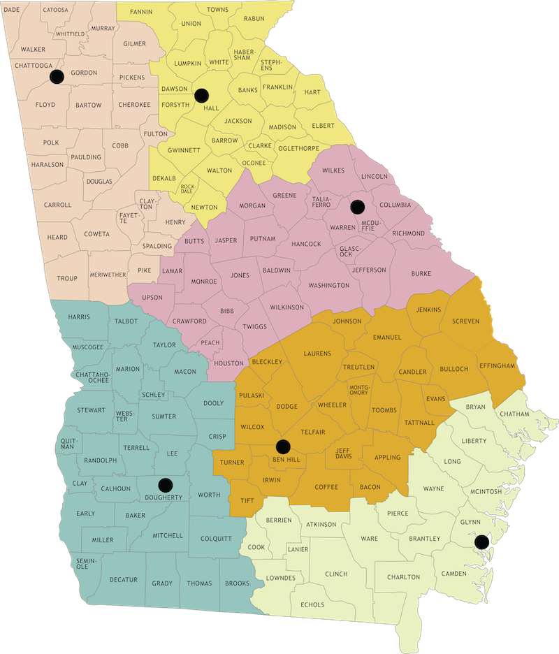 Game Management County Map